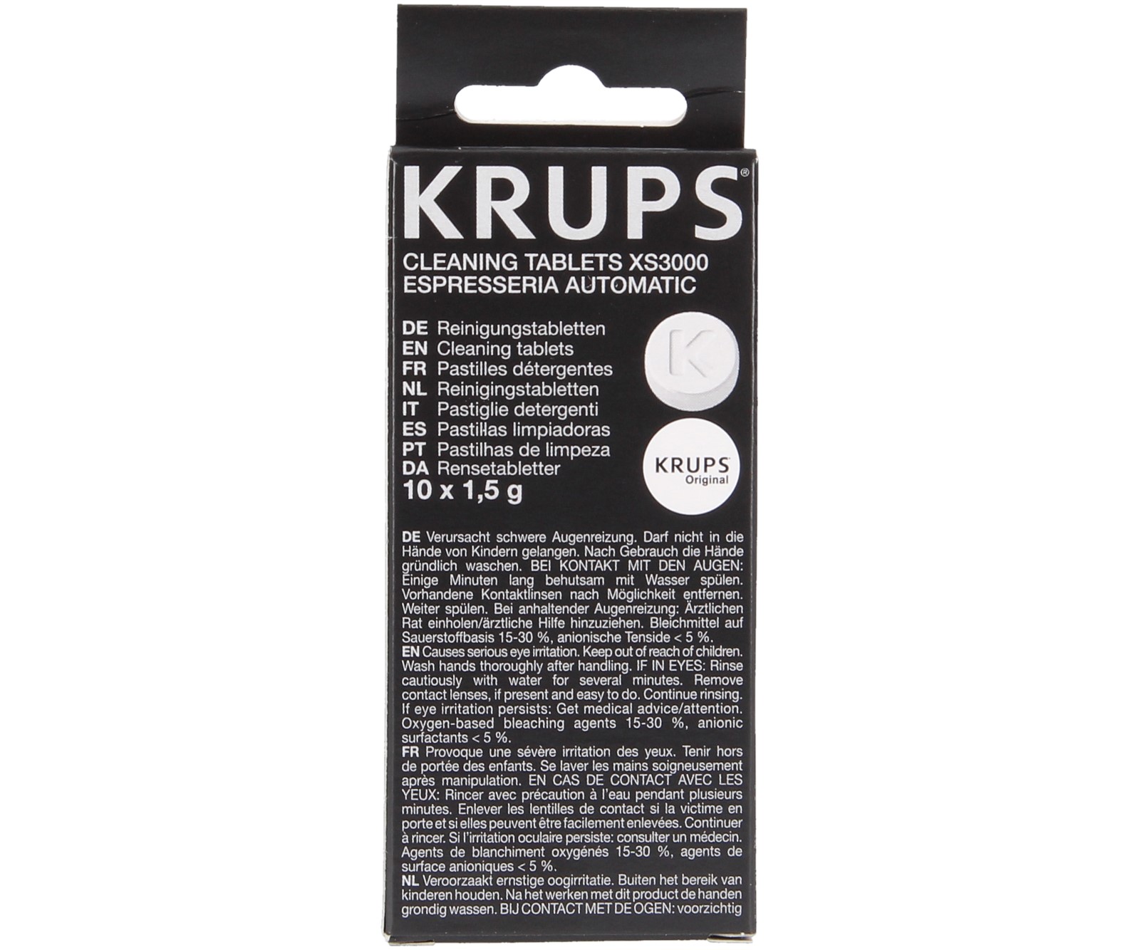 Krups stôl na čistenie kaviarne Krups xs3000 10 kusov