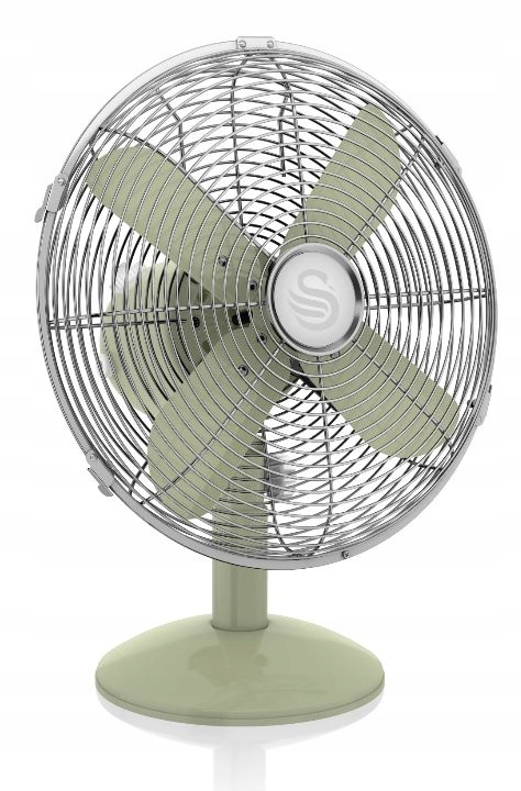 Swan retro zelený ventilátor stola