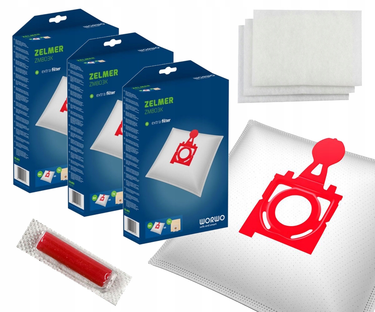 Vrecko, sáčok do vysávača - Syntetický vákuový čistiaci prostriedok ZMB03K_12 PCS 12 PCS.