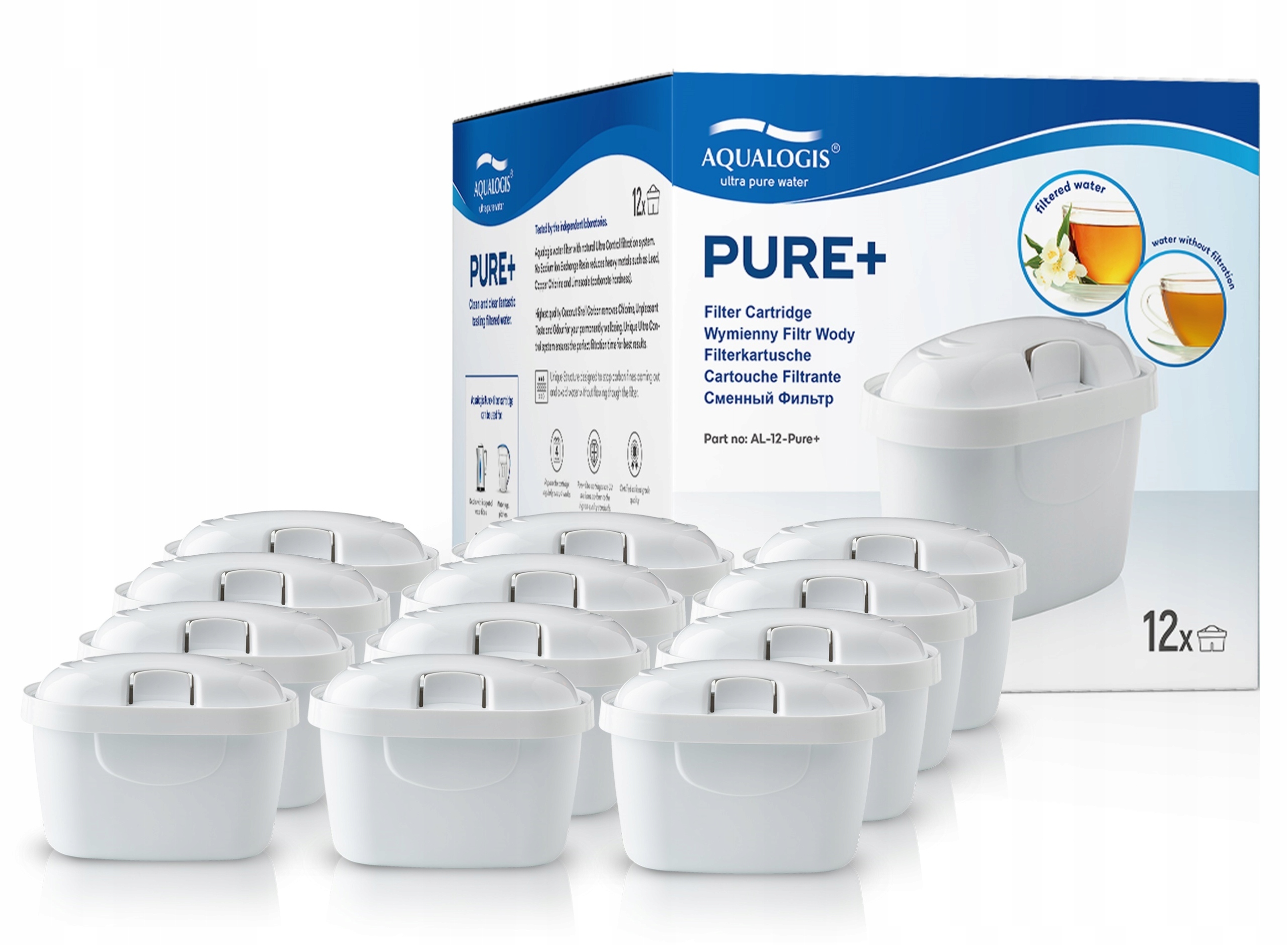Filtračná vložka Aqualogis AL-12-Pure+ 12 ks.
