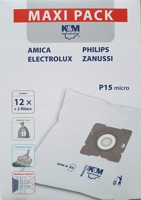 Vrecko, sáčok do vysávača - Vrece na textilné vysávač P15/Micro 4 PCS.