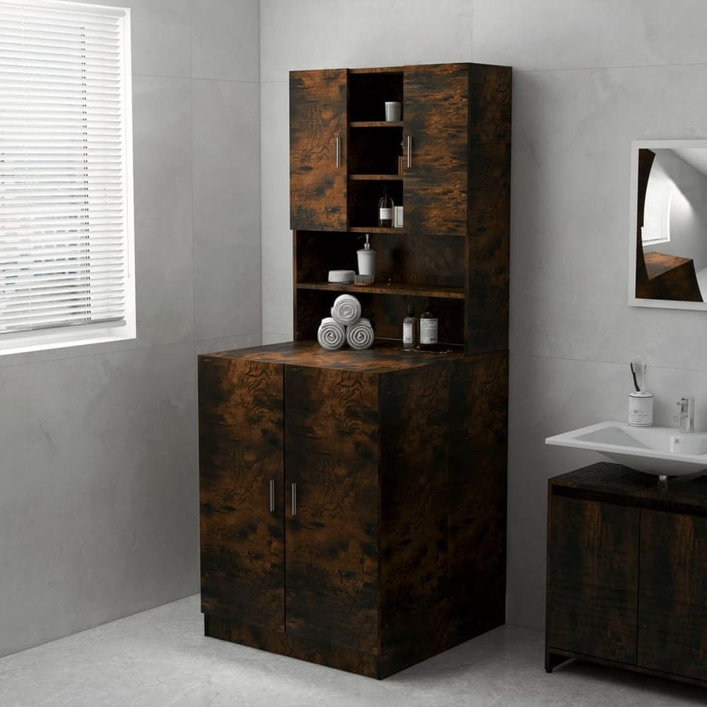 Vidaxl Skrinka na práčku tmavý dub sonoma 71x71,5x91,5 cm