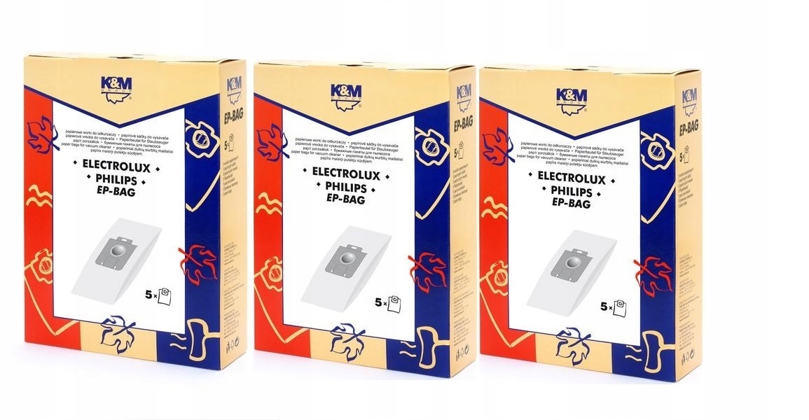 Vrecko, sáčok do vysávača - EP-BAG papierová vákuová taška 5 ks.
