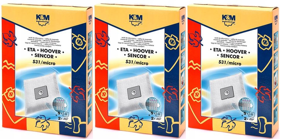 Vrecko, sáčok do vysávača - Syntetický vákuový čistiaci prostriedok S31 Micro 5 PCS.