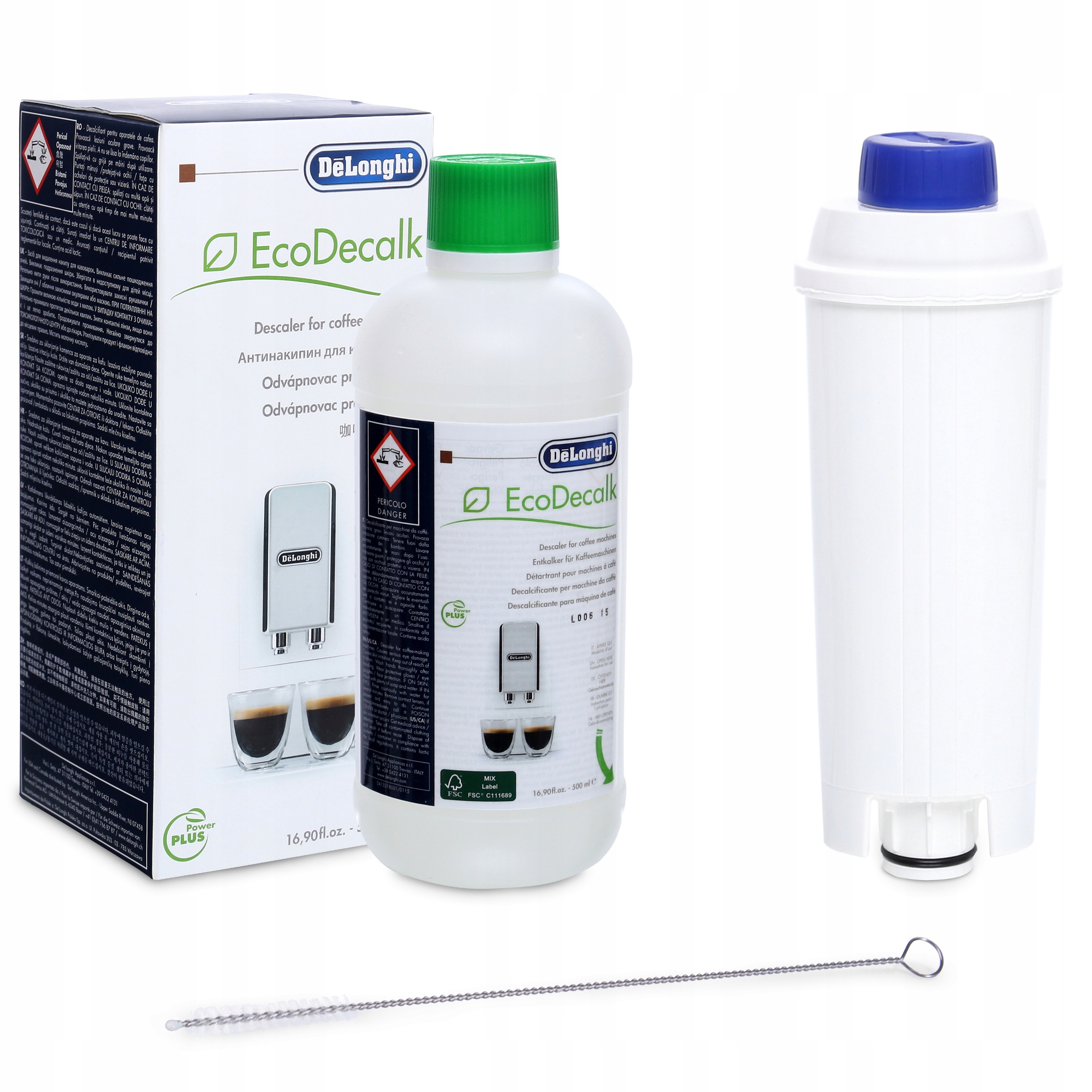1x VODNÝ FILTER + DeLonghi ODVÁPŇOVAČ 500ml SET