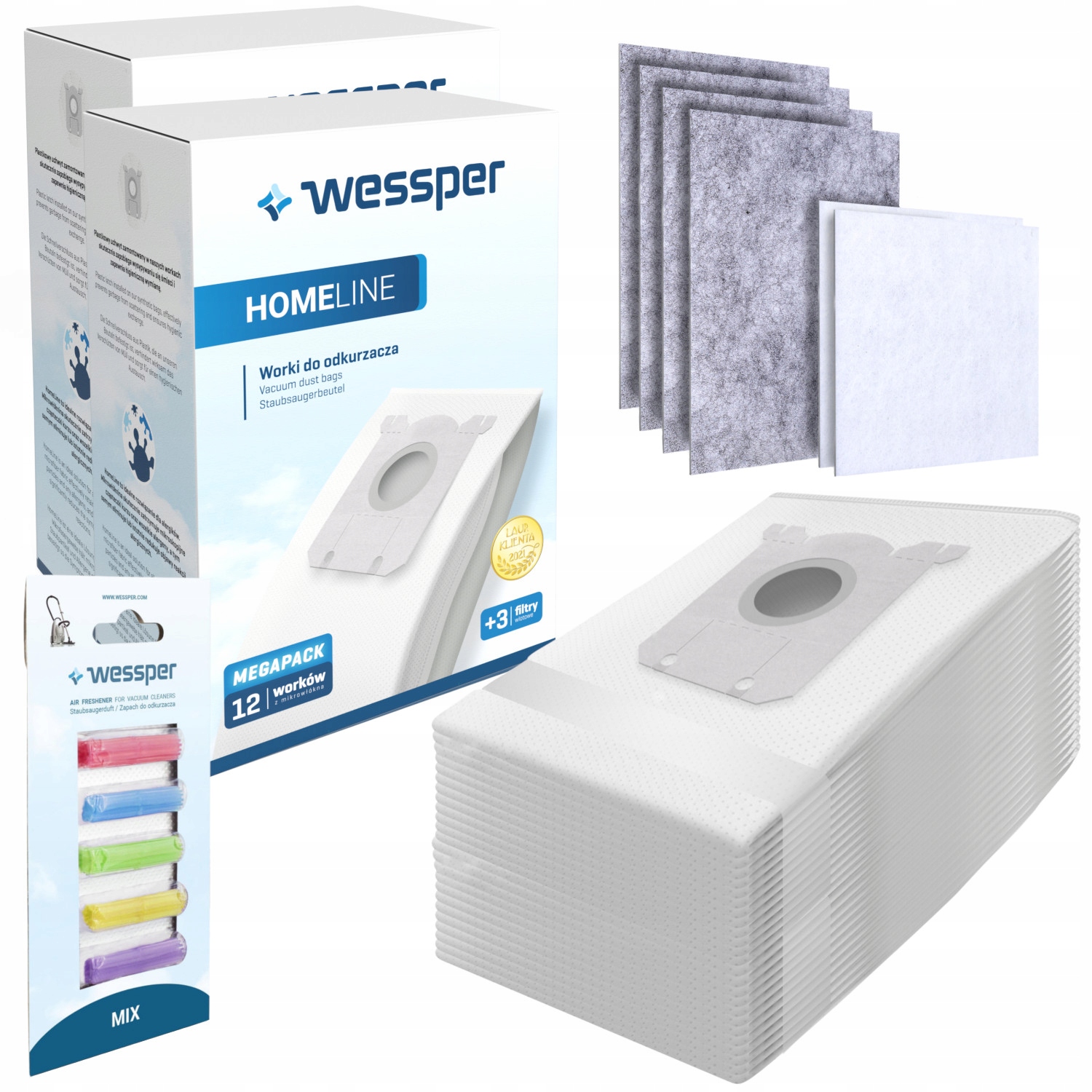 Vrecko, sáčok do vysávača - 12x vrecká Electrolux 61 EKS01, Bolero s 5003