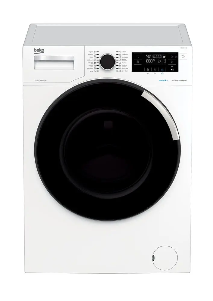 Beko spredu plnená práčka WTV8744XD + záruka 10 rokov na motor + darček Lenor Gold Orchid Color All-in-1, 63 ks