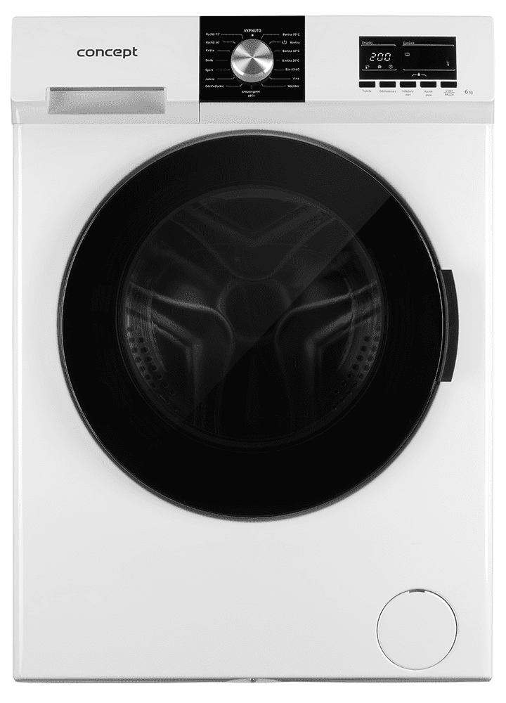 CONCEPT práčka s predným plnením 6 kg SLIM PP6506s