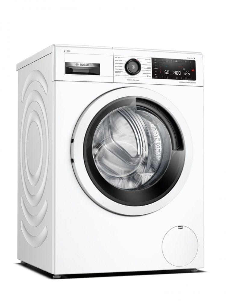 Bosch spredu plnená práčka WAV28K00C + záruka 10 rokov na motor + 2x darček Lenor Gold Orchid Color All-in-1, 63 ks