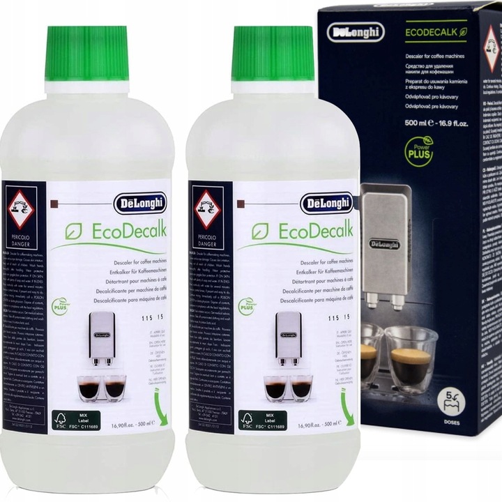 Automatický espresso kávovar De'Longhi EcoDecalk, biely