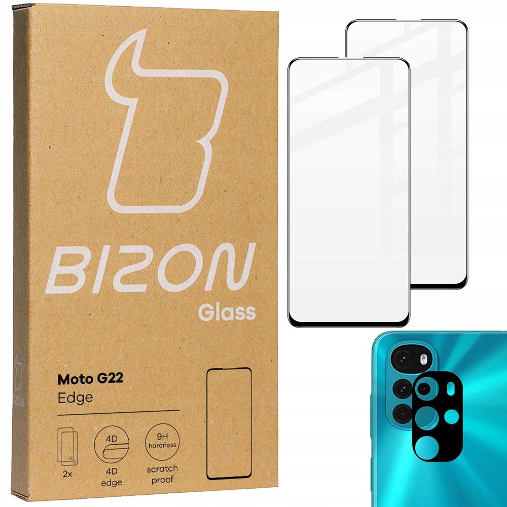 Sklenené sklo bizónov pre Motorola Moto G22