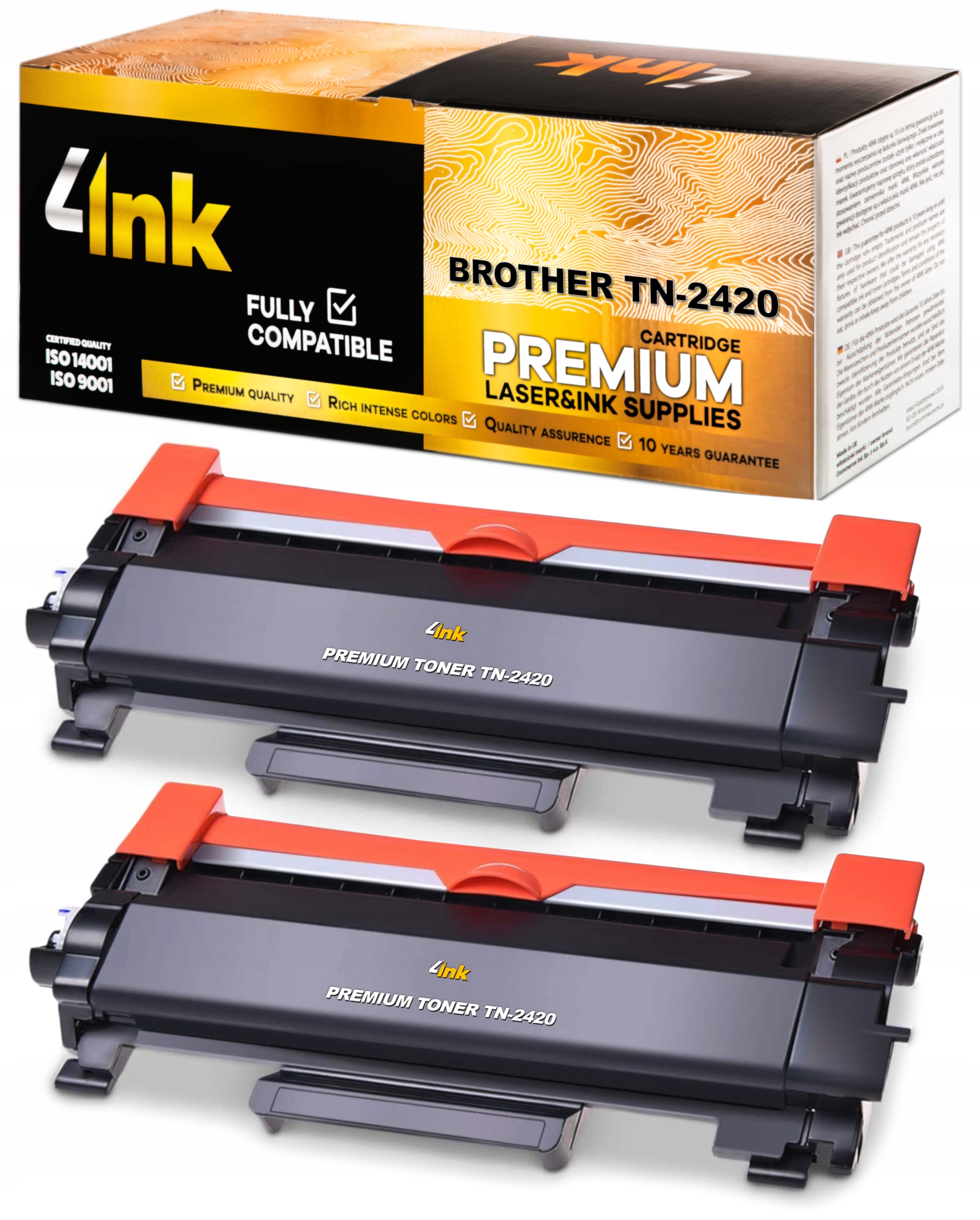 Toner 4INK do Brother TN-2420 / TN2420 / BR-2420 / BR2420 czarny (čierny)
