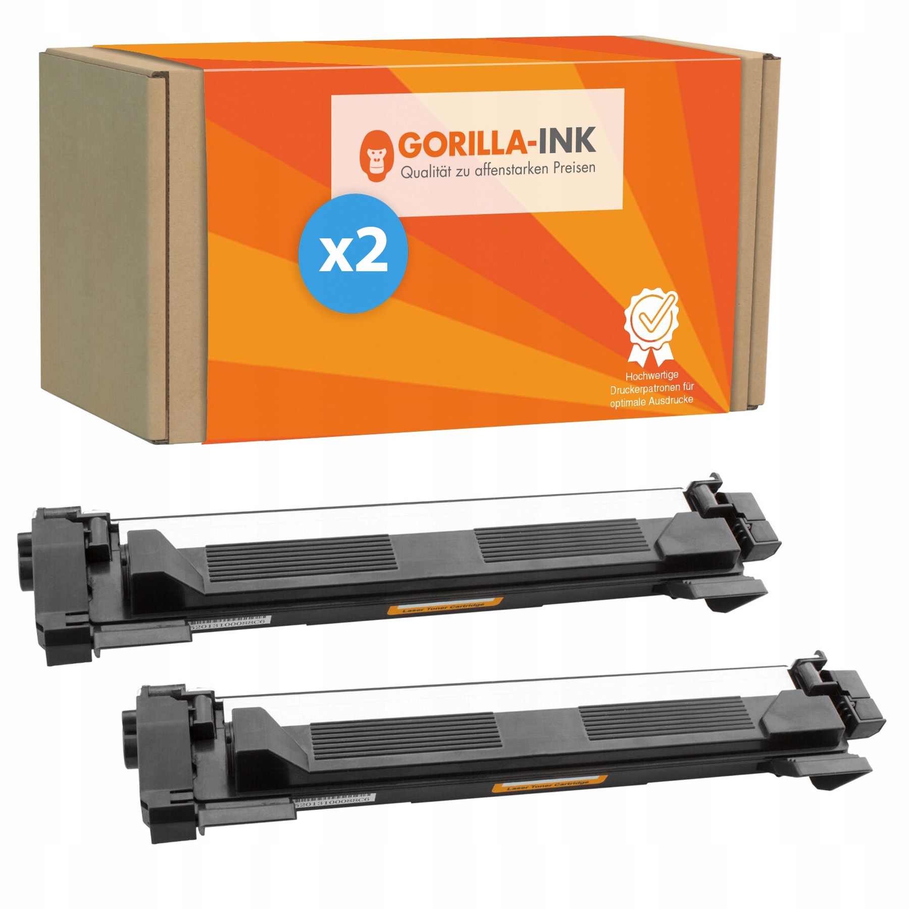 Toner Gorilla-Ink do Brother 2x TN1030 HL1110e HL1112e HL1210we DCP1512e czarny (čierny)