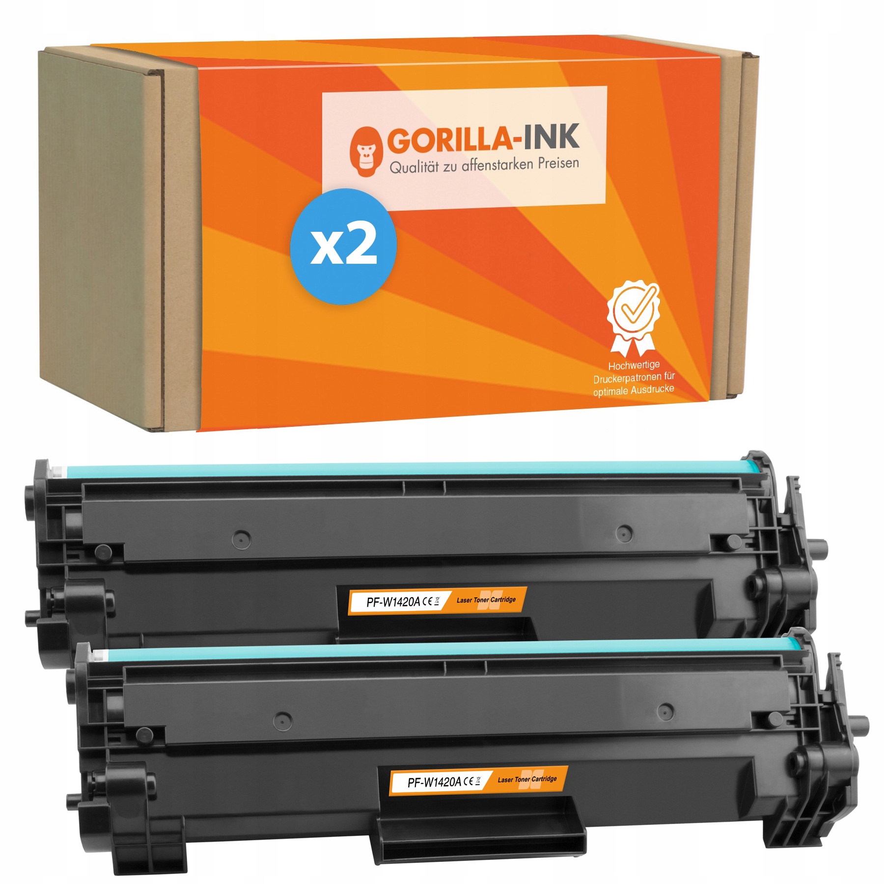 Toner Gorilla-Ink do HP 2x Toner HP W1420A 142A M110w M140we M110we czarny (čierna)