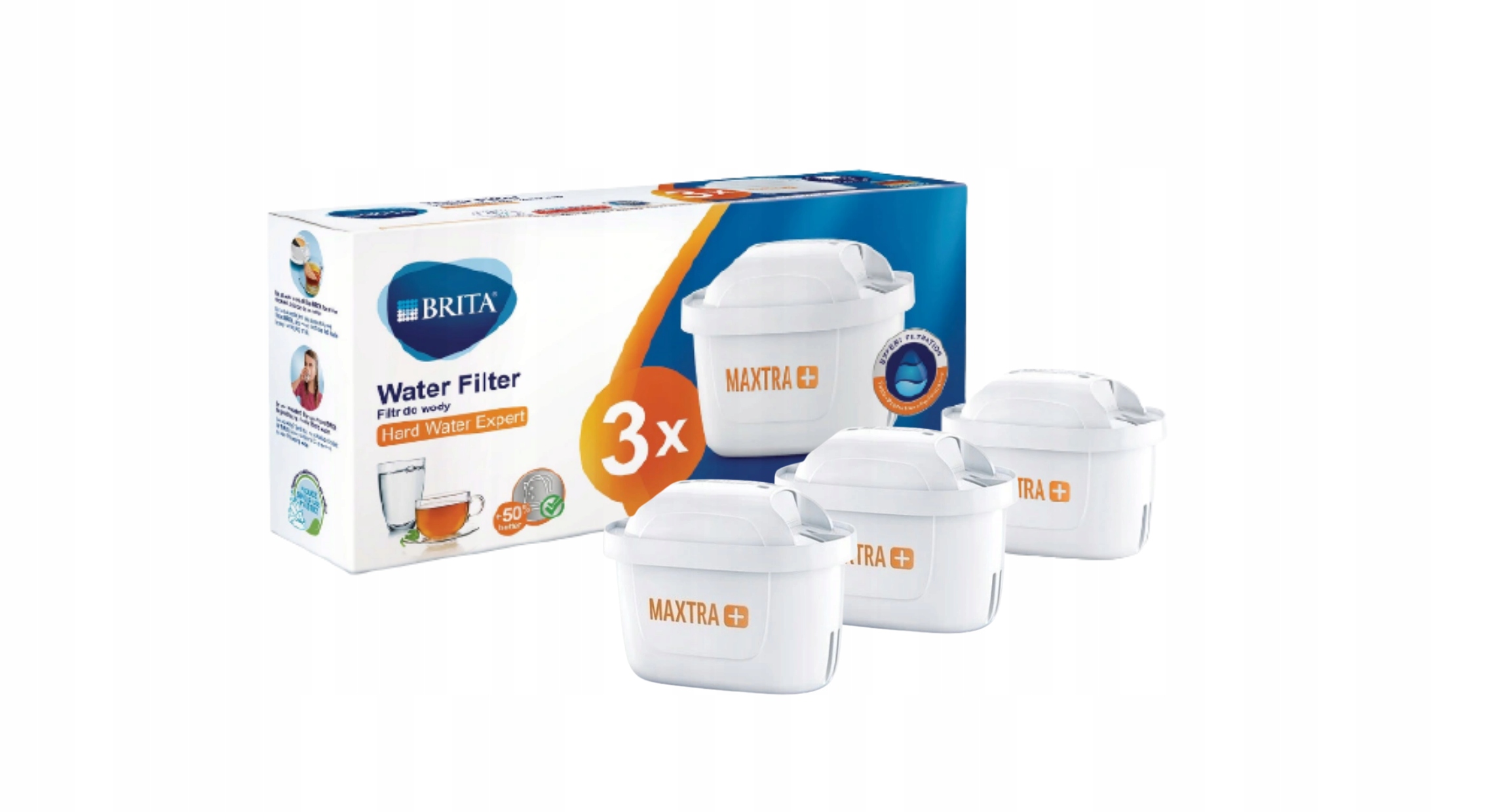 Brita Maxtra+ Tvrdá voda Expert filtračná vložka 3 ks.