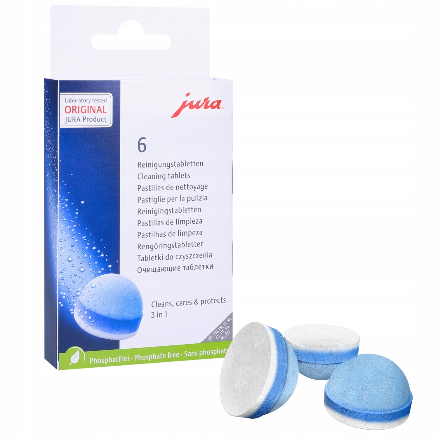 Čistiace tablety pre Kettle a stroje Jura 62715 6 ks.