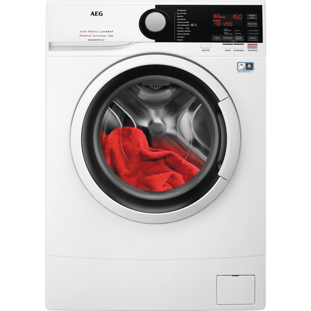 AEG práčka ProSense L6SEU26IWC + záruka 10 rokov na motor + darček Lenor Gold Orchid Color All-in-1, 63 ks