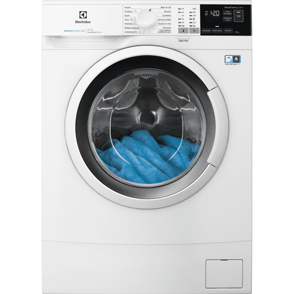 Electrolux práčka PerfectCare 600 EW6S427WCI + záruka 10 rokov na motor + darček Lenor Gold Orchid Color All-in-1, 63 ks