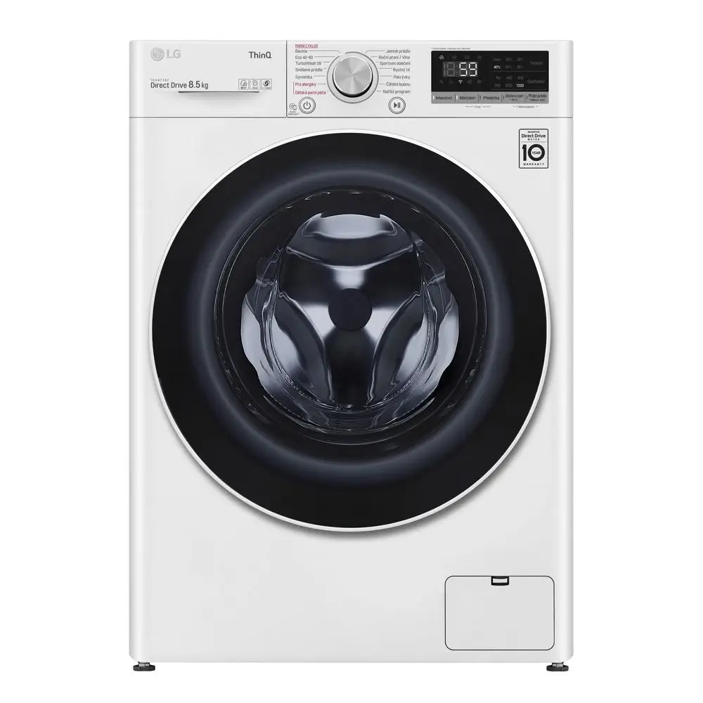 LG automatická SLIM práčka F28V5GY1W + záruka 10 rokov na motor + 2x darček Lenor Gold Orchid Color All-in-1, 63 ks