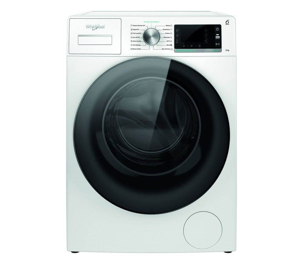 Whirlpool spredu plnená práčka W6 W945WB EE + záruka 20 rokov na motor + 2x darček Lenor Gold Orchid Color All-in-1, 63 ks