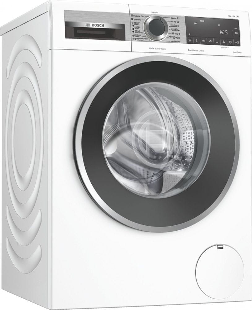 Bosch spredu plnená práčka WGG244M0CS + záruka 10 rokov na motor + 2x darček Lenor Gold Orchid Color All-in-1, 63 ks