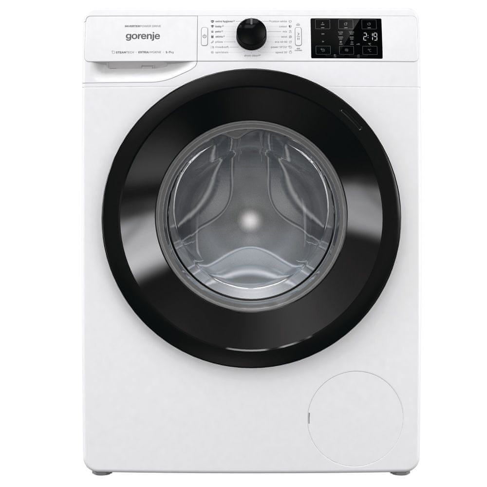 Gorenje spredu plnená práčka WNEI74SBS SteamTech + záruka 15 rokov na motor