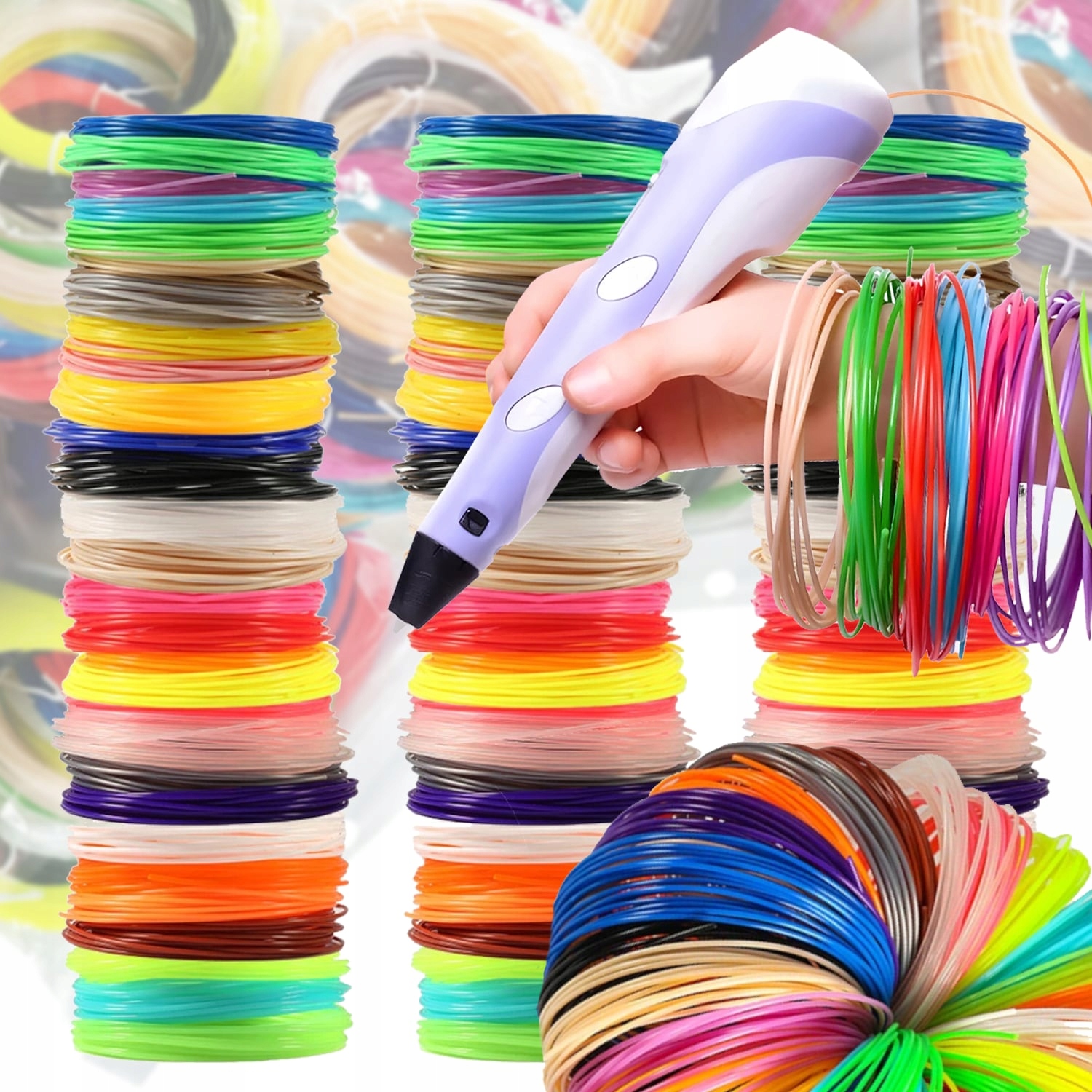 PLA CoolStaff vlákno 1,75 mm 350 g, viacfarebné