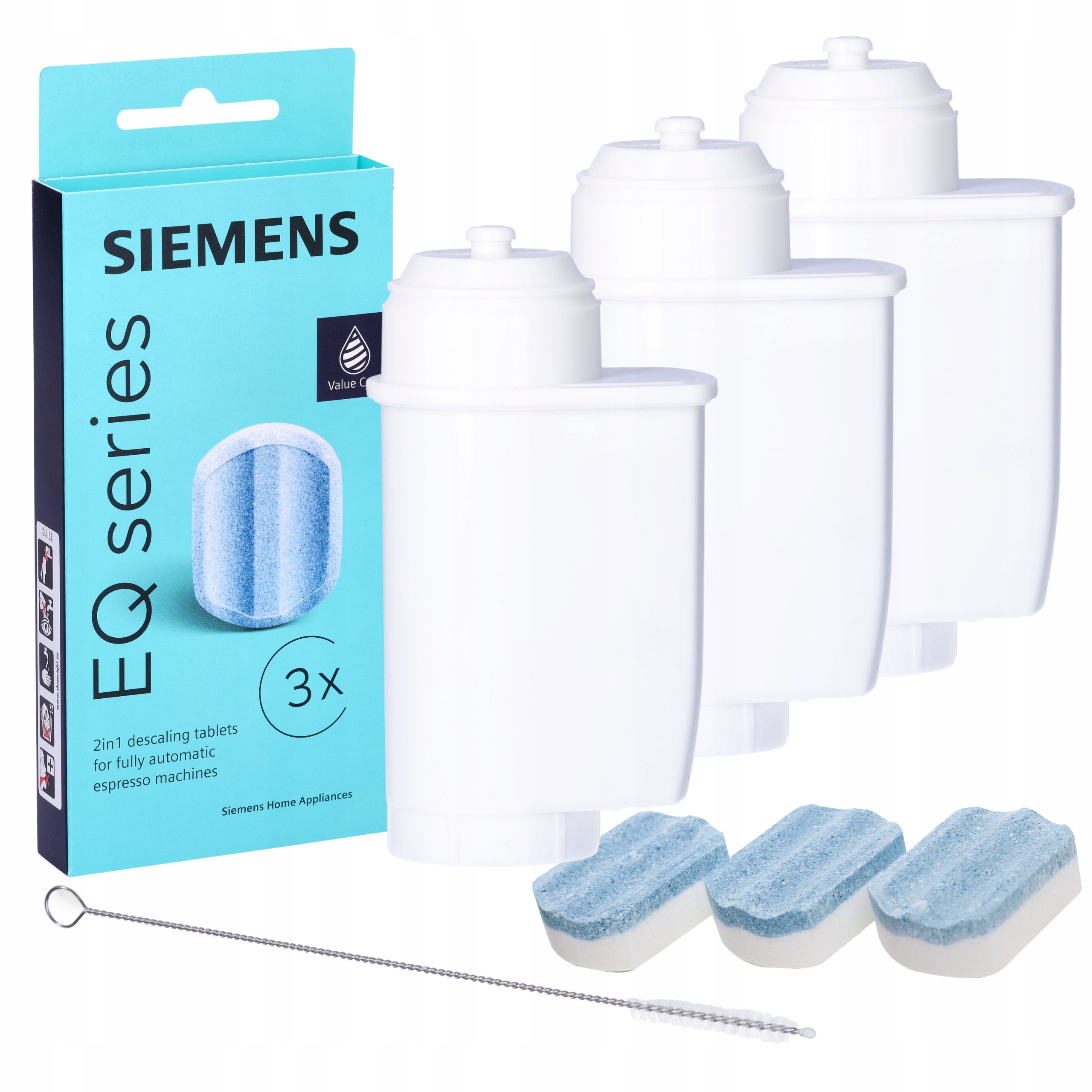 3x FILTRE + ODVÁPŇOVACIE TABLETY SIEMENS TZ80002