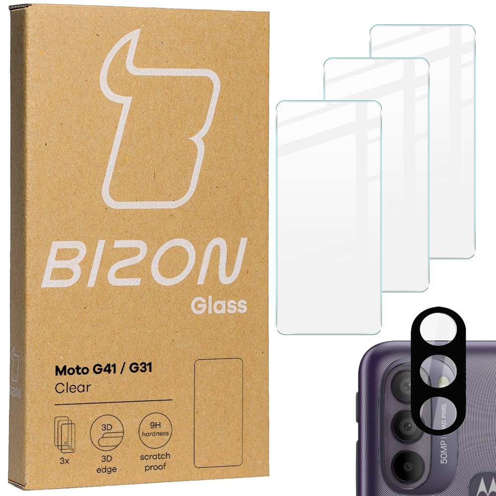 Sklenené sklo bizónov pre Motorola Moto G31 / G41