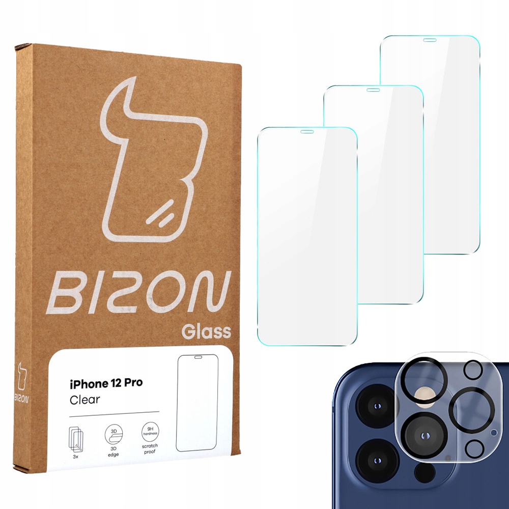 Bizón sklo temperované sklo pre Apple iPhone 12 Pro