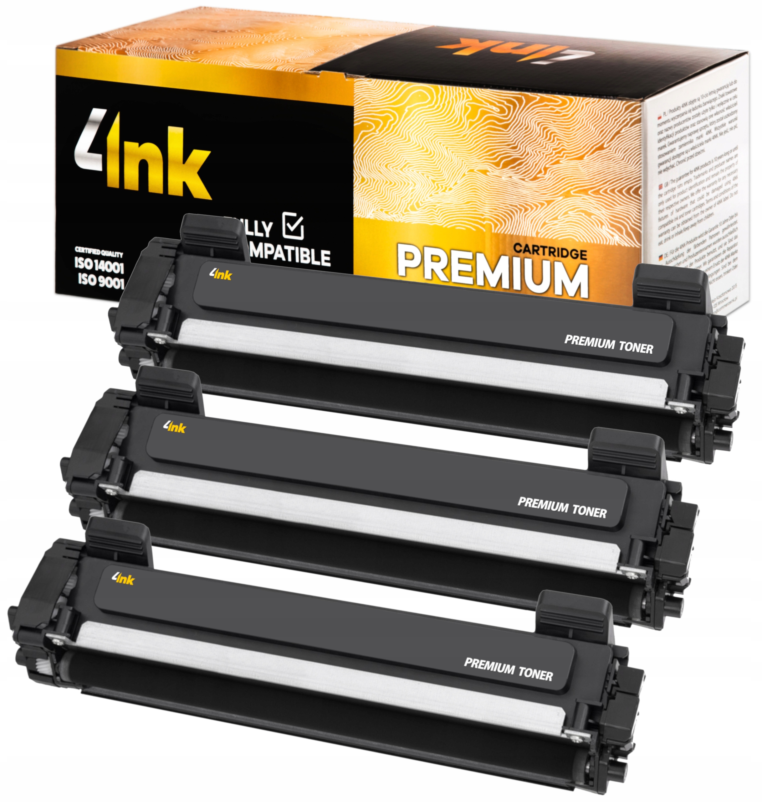 4INK tonery pre Brother TN-1030/TN1050 čierne 3 ks.
