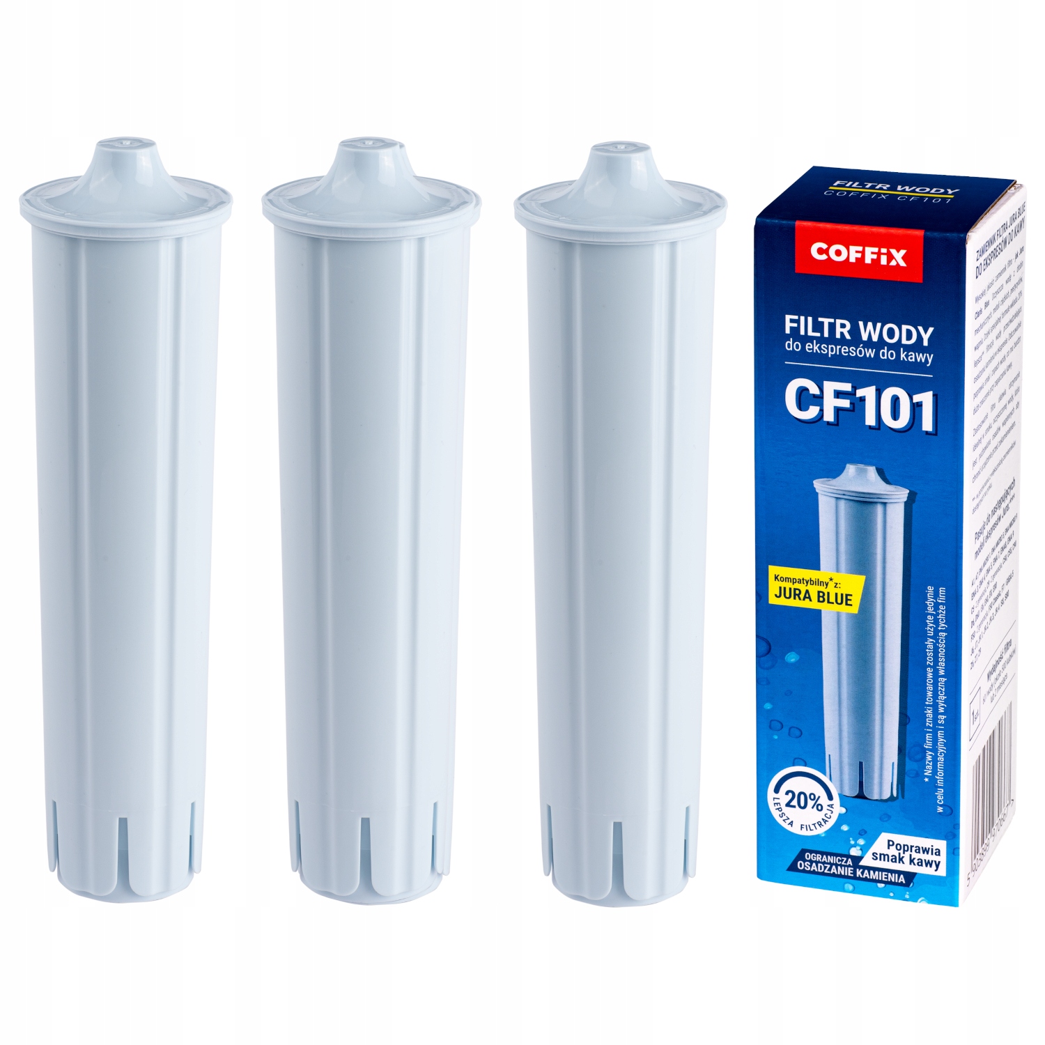 Vodný filter pre kávovar Coffix CF101, modrý