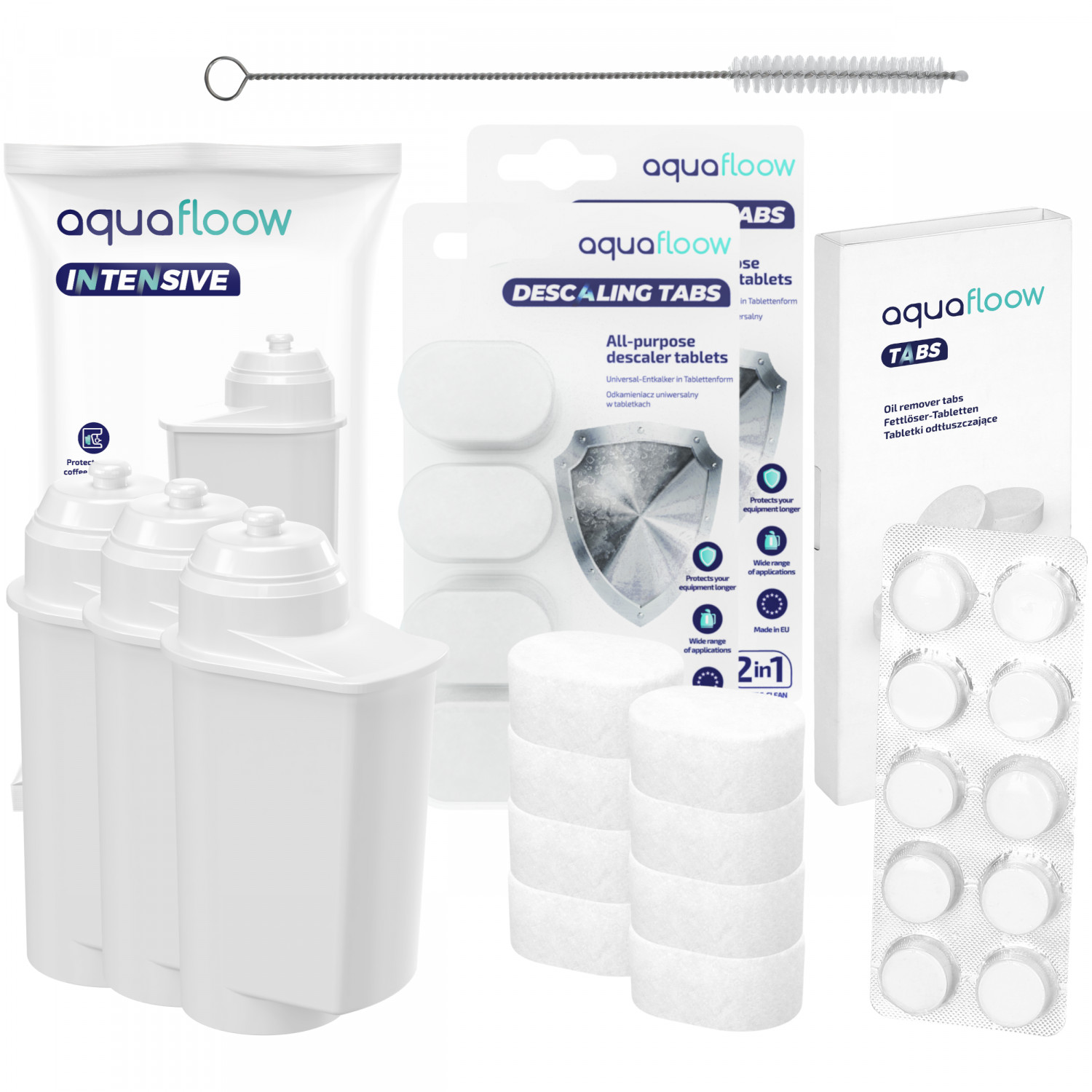 3× Vodný filter do kávovaru Aquafloow Intensive AF05, biely + 4 ďalšie produkty