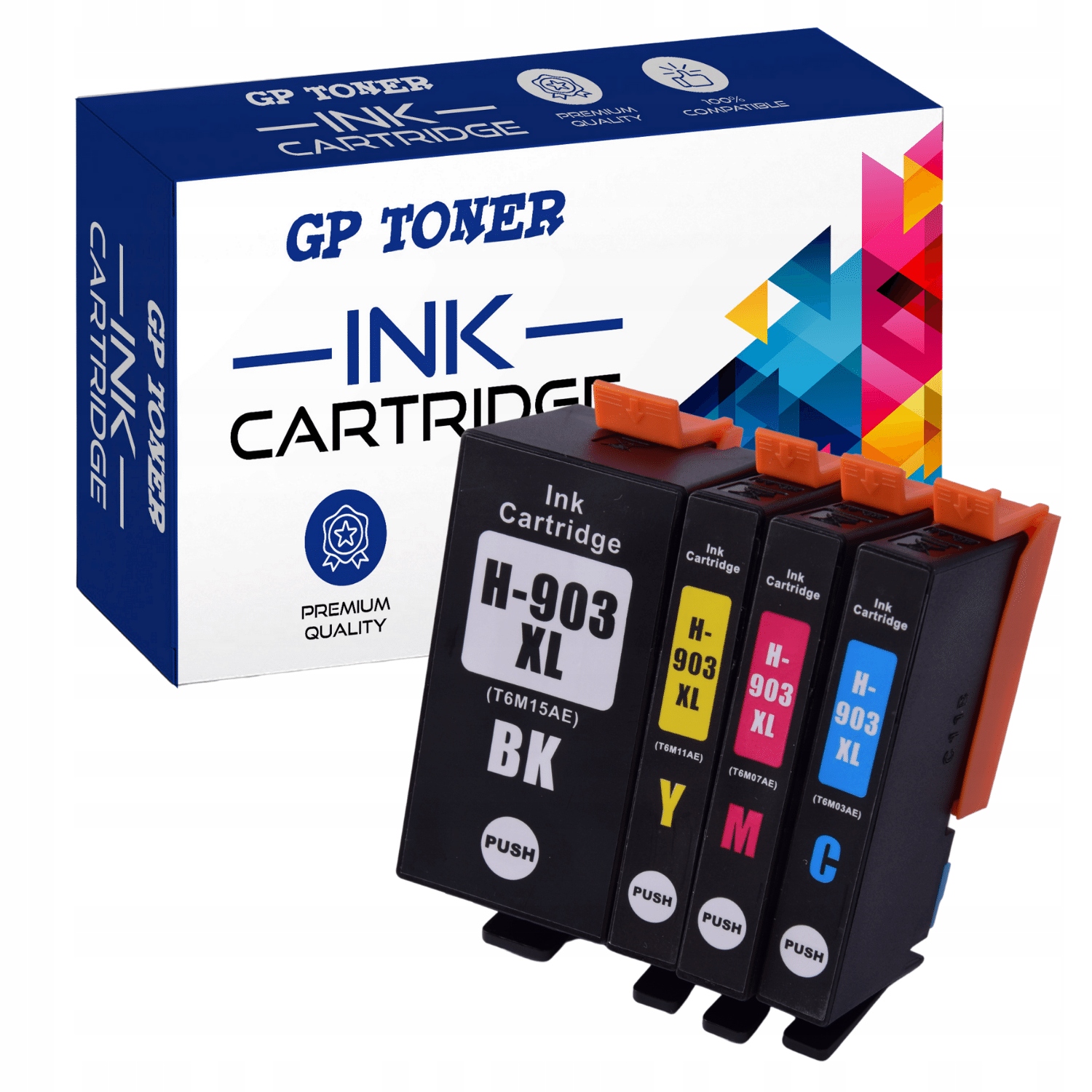GP TONER GP-H903XL CMYK atrament pre súpravu HP