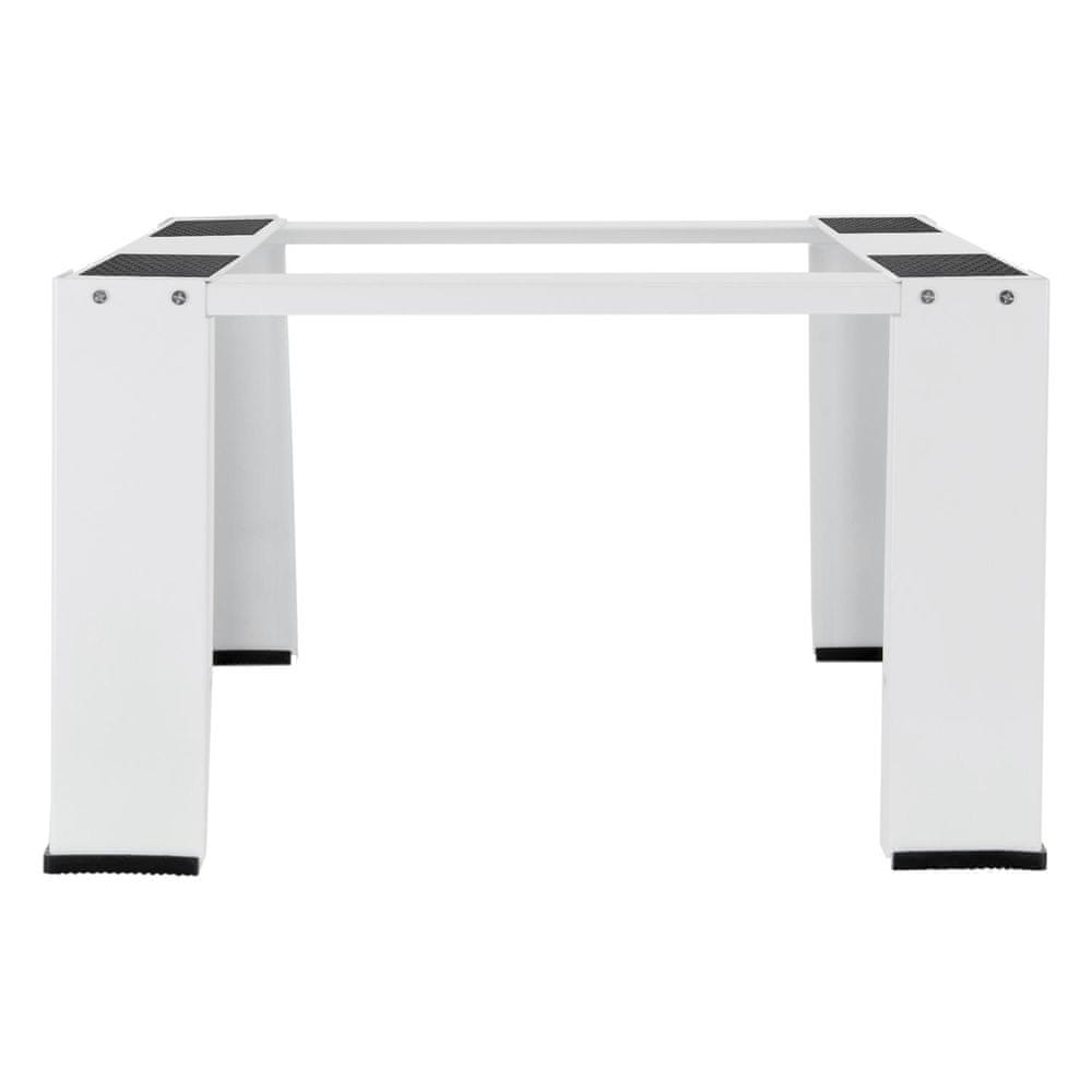 ECD Germany Podstavec práčky biely, 63x54,5x32,5 cm, z ocele