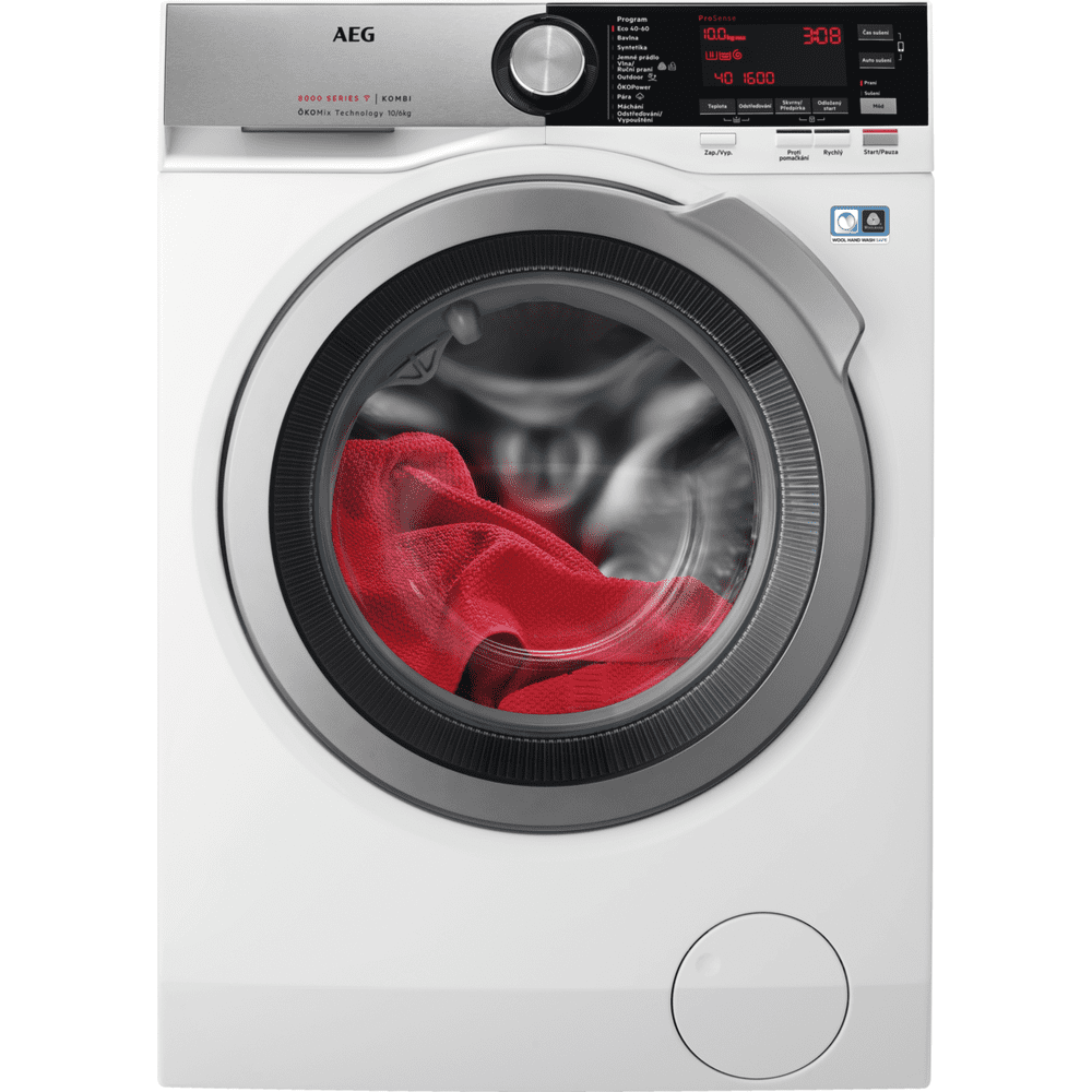 AEG práčka so sušičkou ÖKOMix L8WBC61SCC + 2x darček Lenor Gold Orchid Color All-in-1, 63 ks