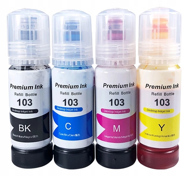 Atramenty White Box pre Epson 103XL pre Epson čierna (čierna), červená (purpurová), modrá (azúrová), žltá (žltá)