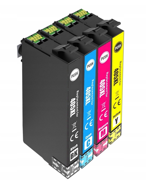 Atrament Aigostar T405XL 405XL pre Epson čierna (čierna), červená (purpurová), modrá (azúrová), sada, žltá (žltá)