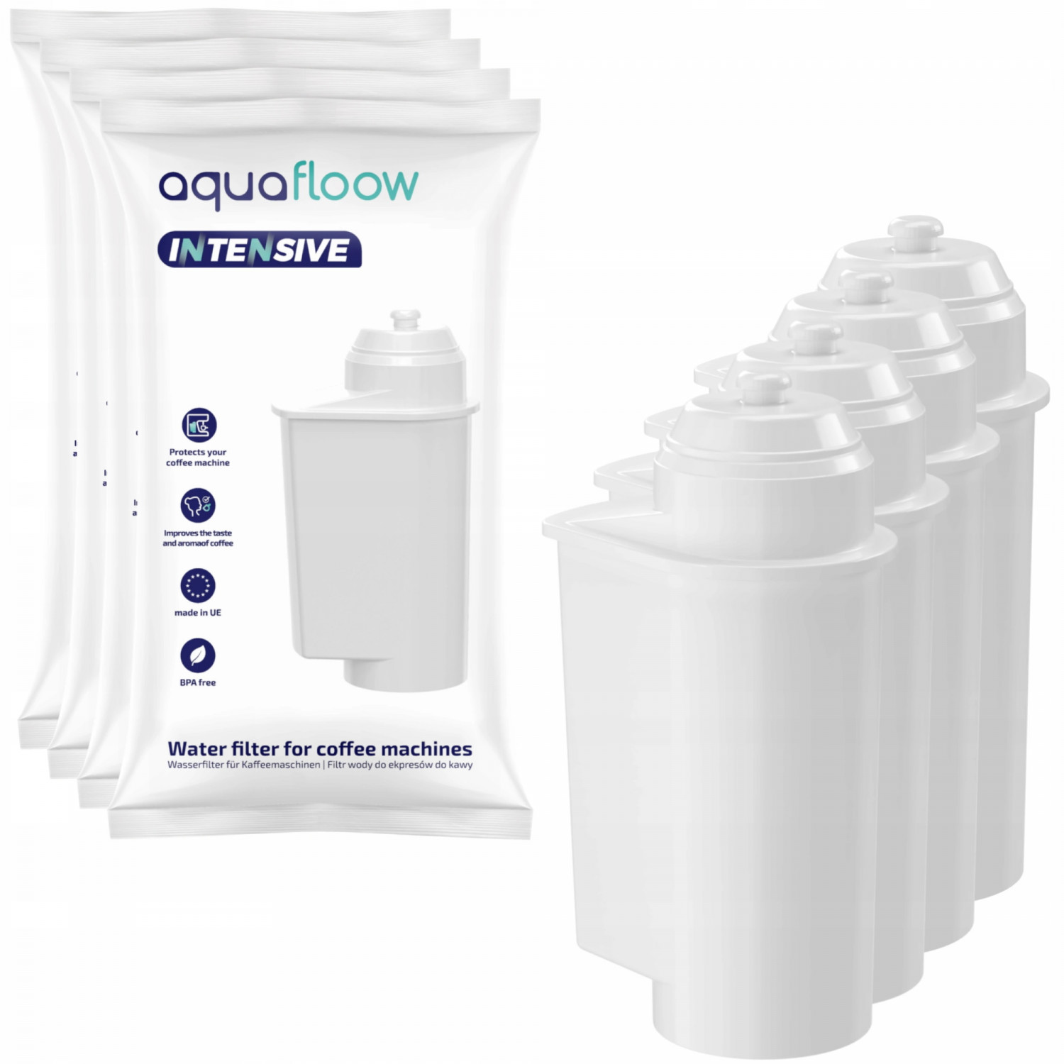 Vodný filter pre kávovar Aquafloow Intensive AF05, biely