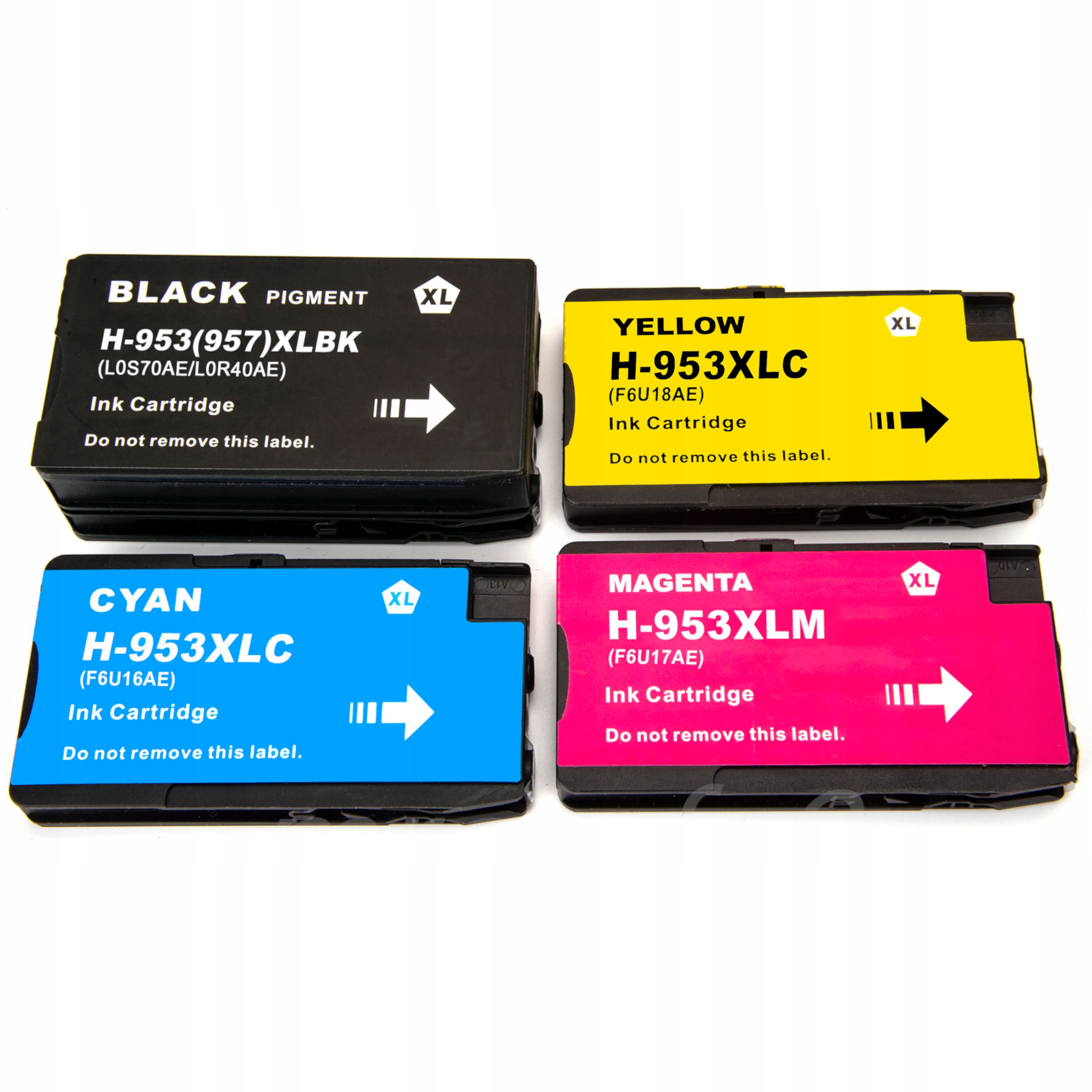 AQMI atrament Ink-953-for-HP-953XL-Office-Jet-x4 tlačiareň pre HP čierna (čierna), červená (purpurová), modrá (azúrová), žltá (žltá)