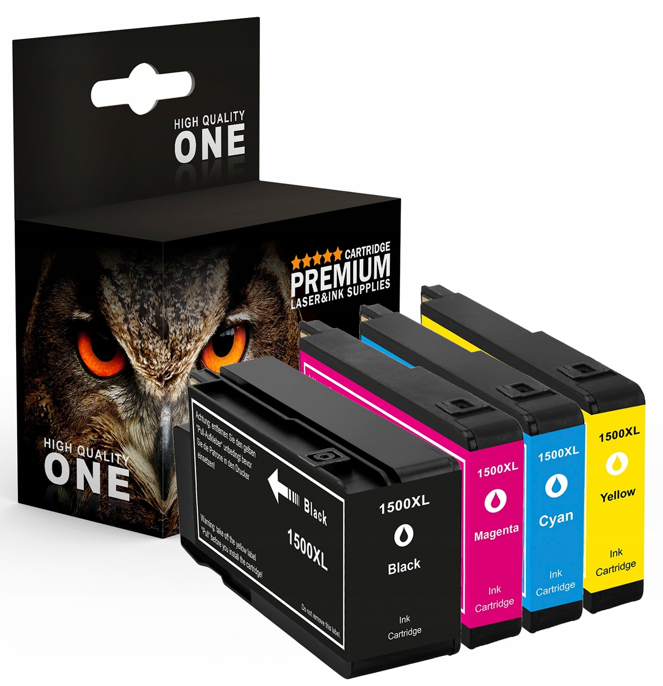 Komerčný atrament CANON PGI1500 XL SET pre Canon čierna (čierna), červená (purpurová), modrá (azúrová), žltá (žltá)