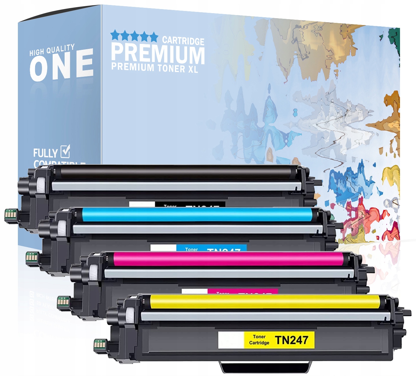 Sada 4ks tonerov White Box pre Brother TN243/TN247 CMYK