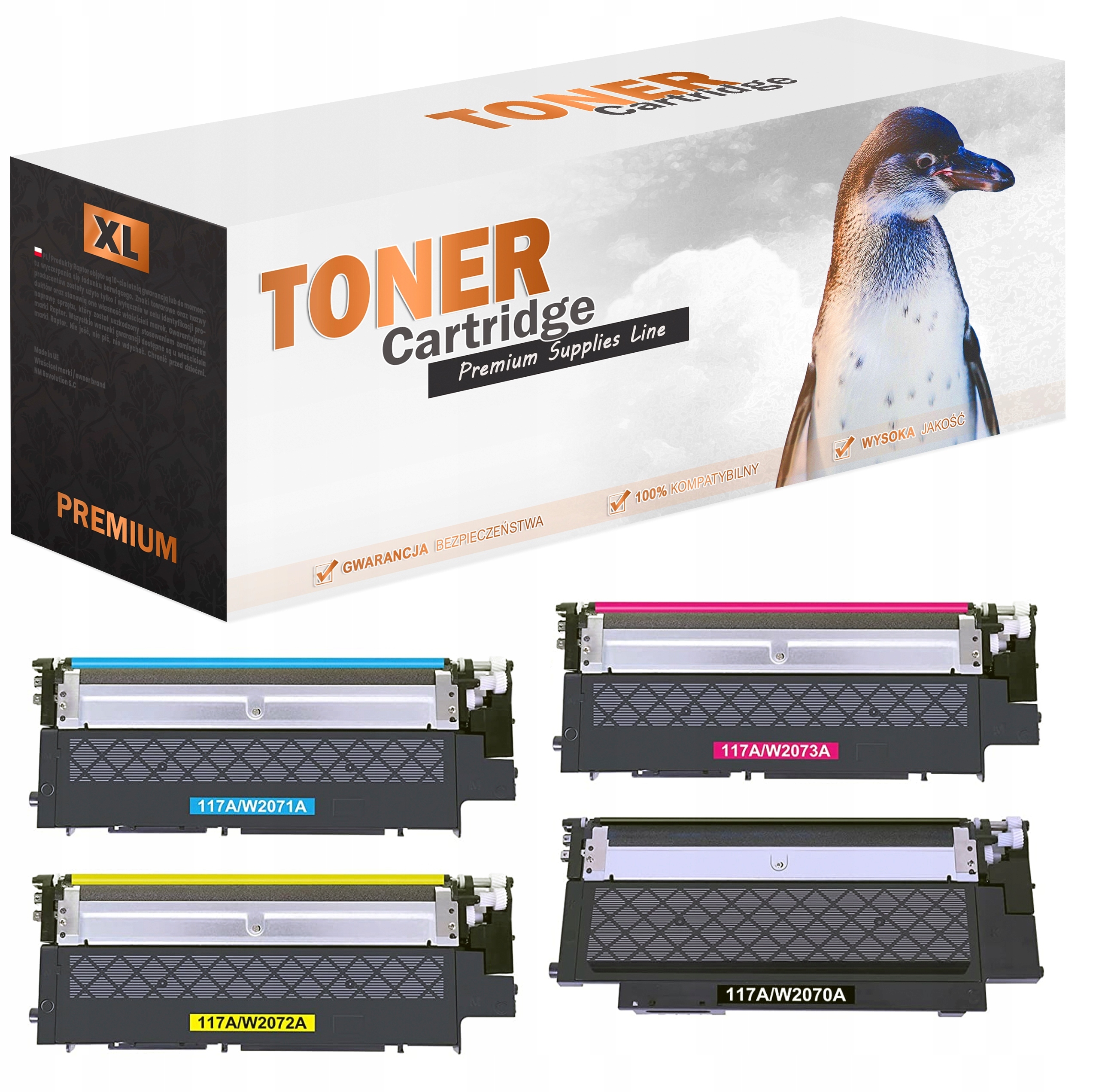 White Box Toner pre HP 117A / W2070A / CHIP / PANDRUK čierna (čierna), červená (purpurová), modrá (azúrová), žltá (žltá)