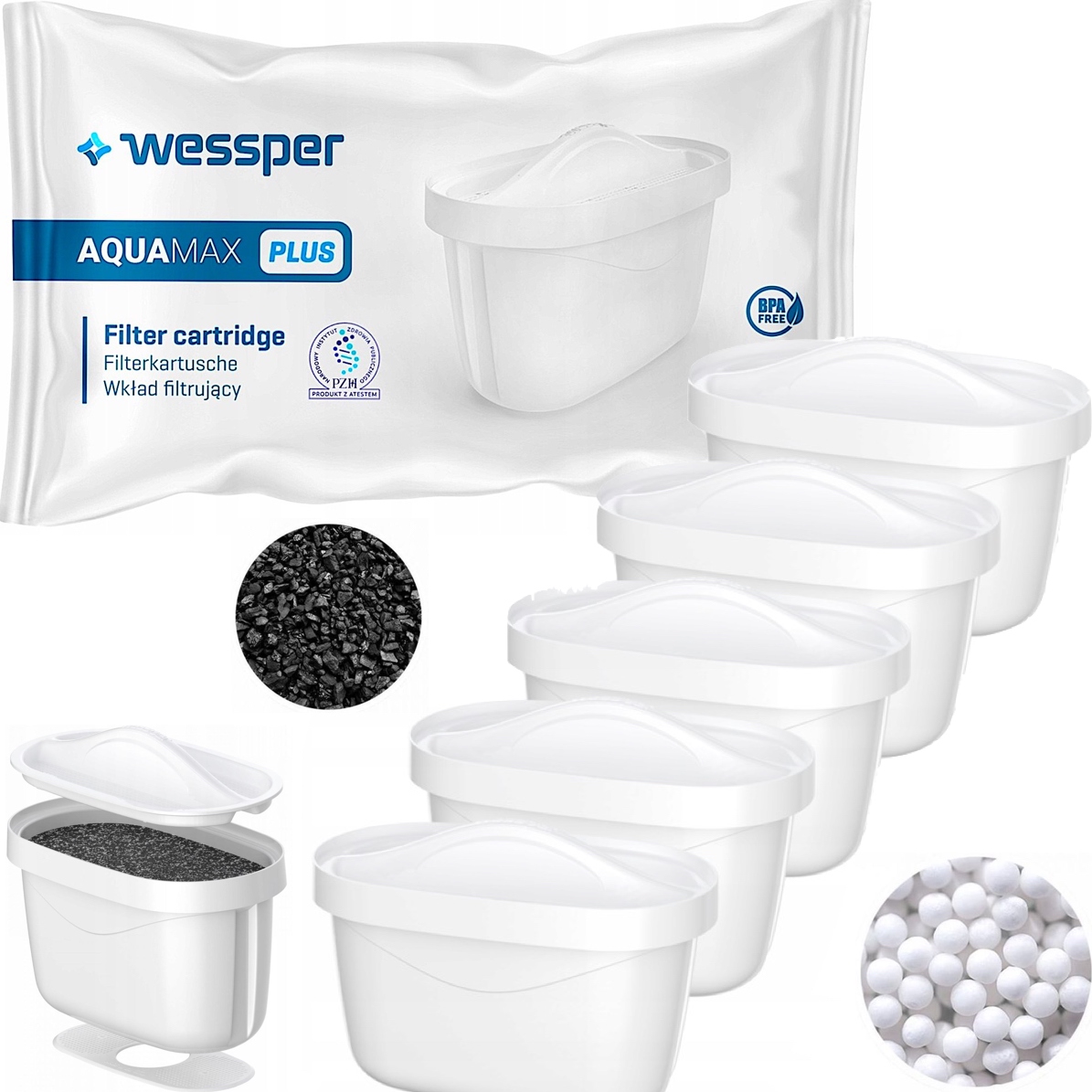 Filtračná vložka Wessper AquaMax Plus 5 ks.