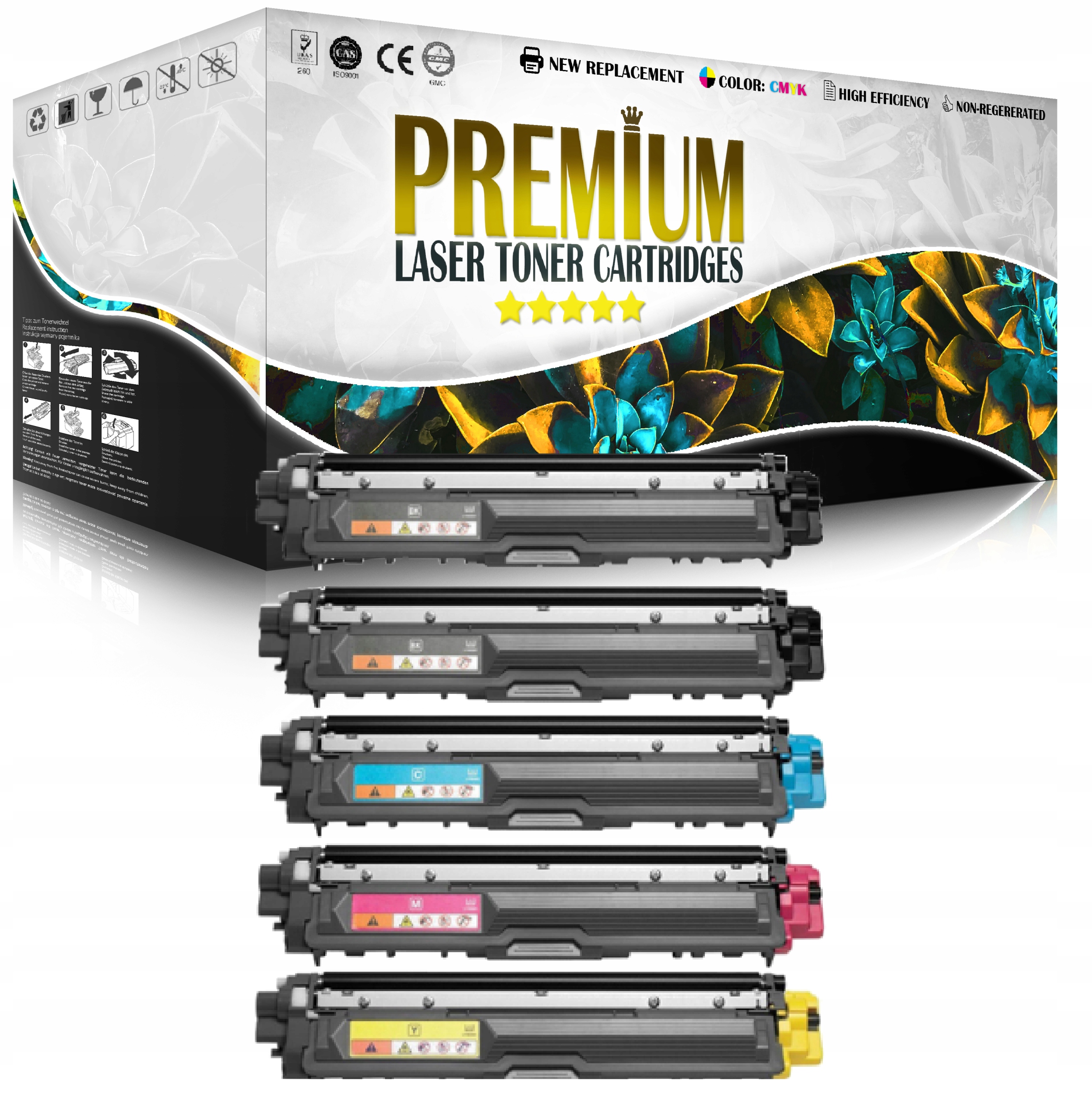 EMB toner pre Brother TN-241_5 čierny (čierny), červený (purpurový), modrý (azúrový), set, žltý (žltý)