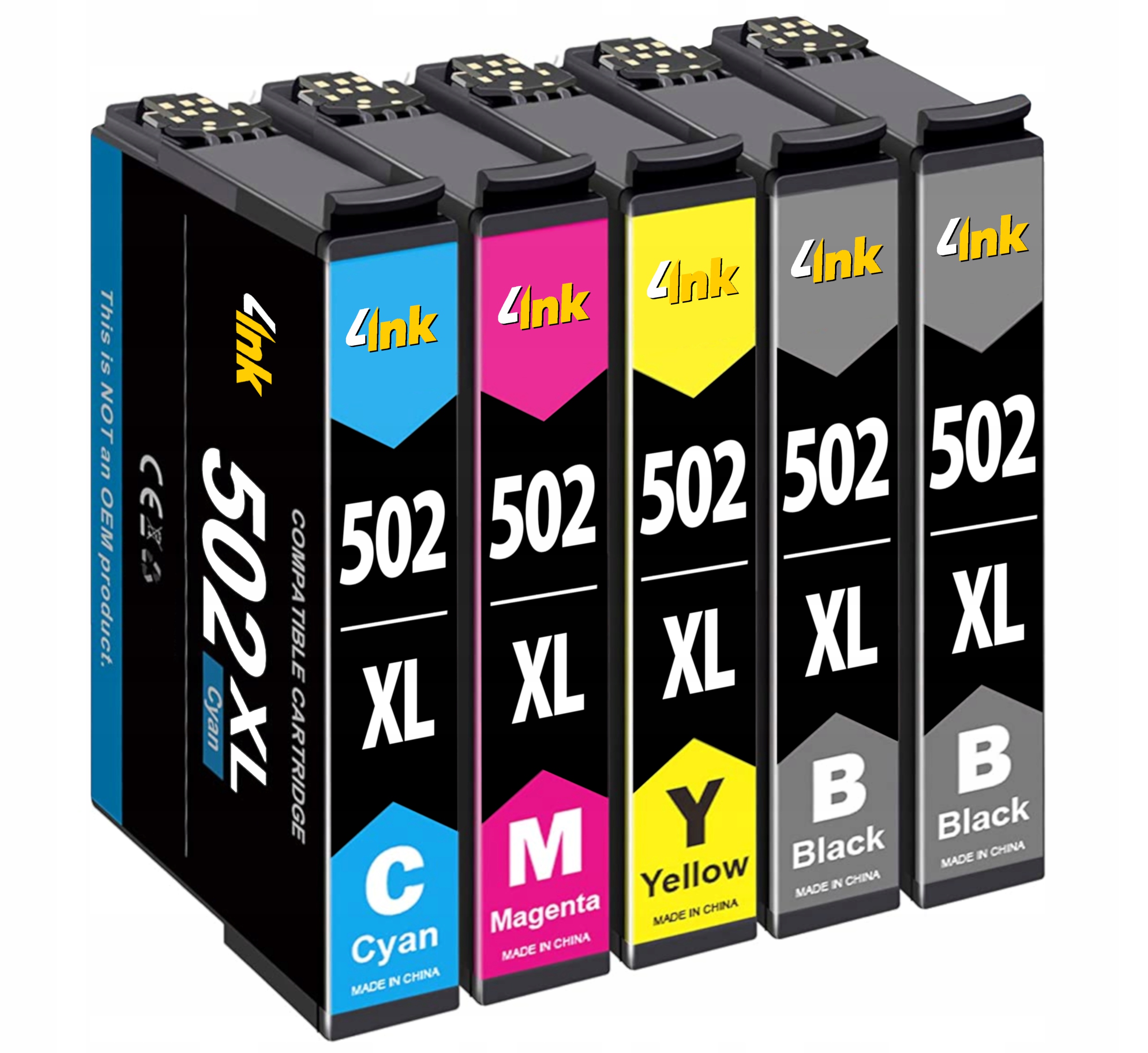 4INK 502 XL / 502XL atrament pre Epson čierna (čierna), červená (purpurová), modrá (azúrová), sada, žltá (žltá)