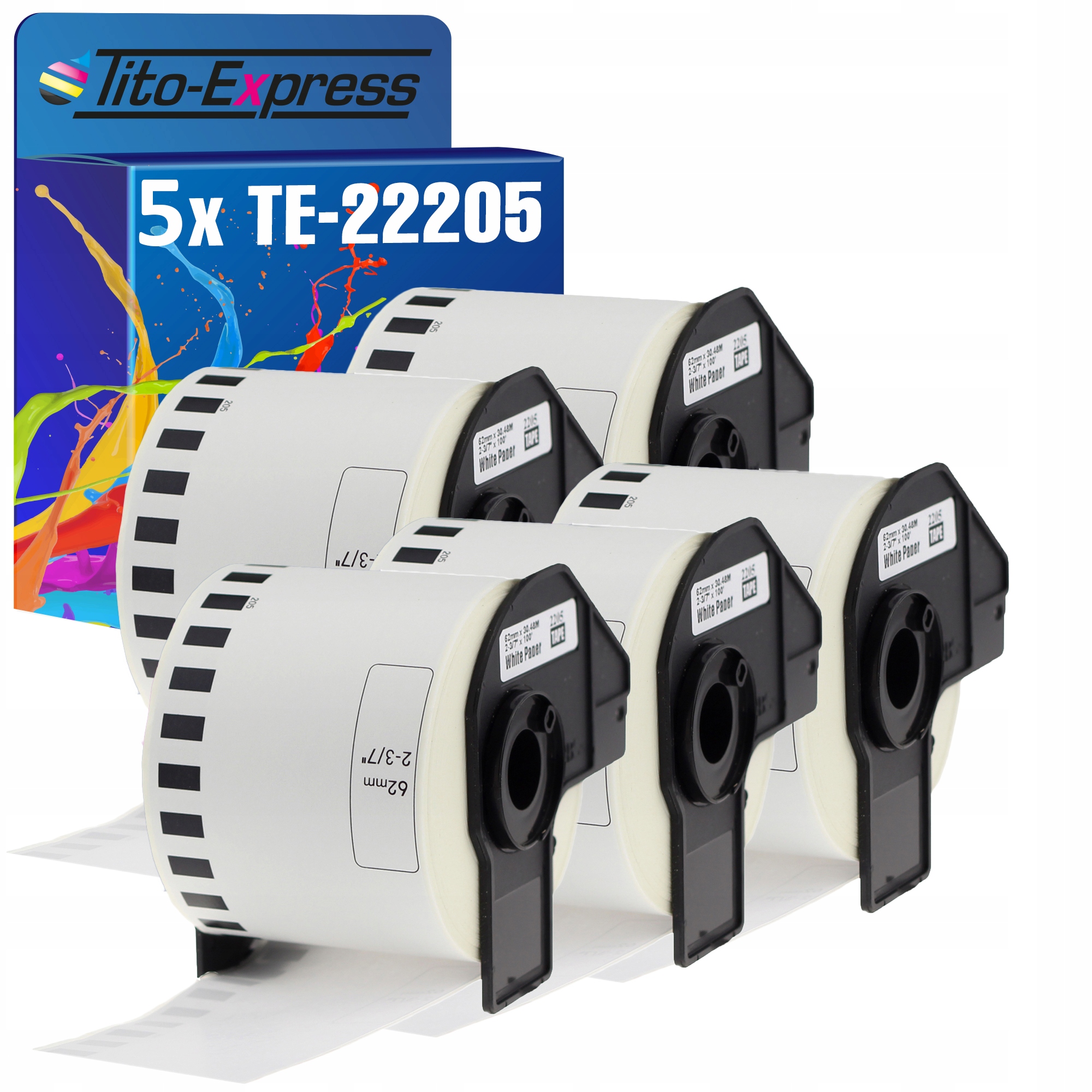5x Termo páska pre štítky BROTHER QL DK-22205
