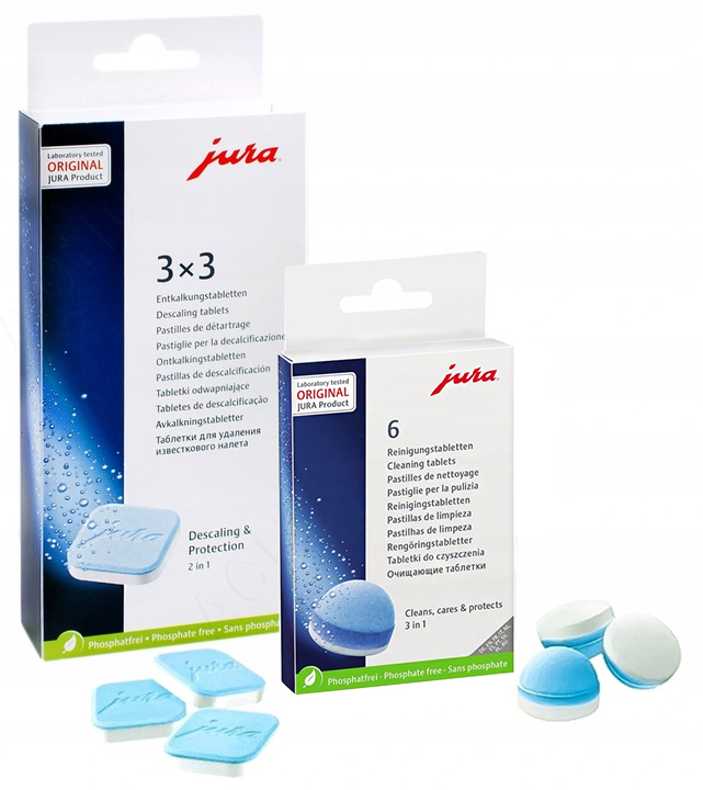 Čistiace tablety pre Kettle a stroje Jura 62715 6 ks.