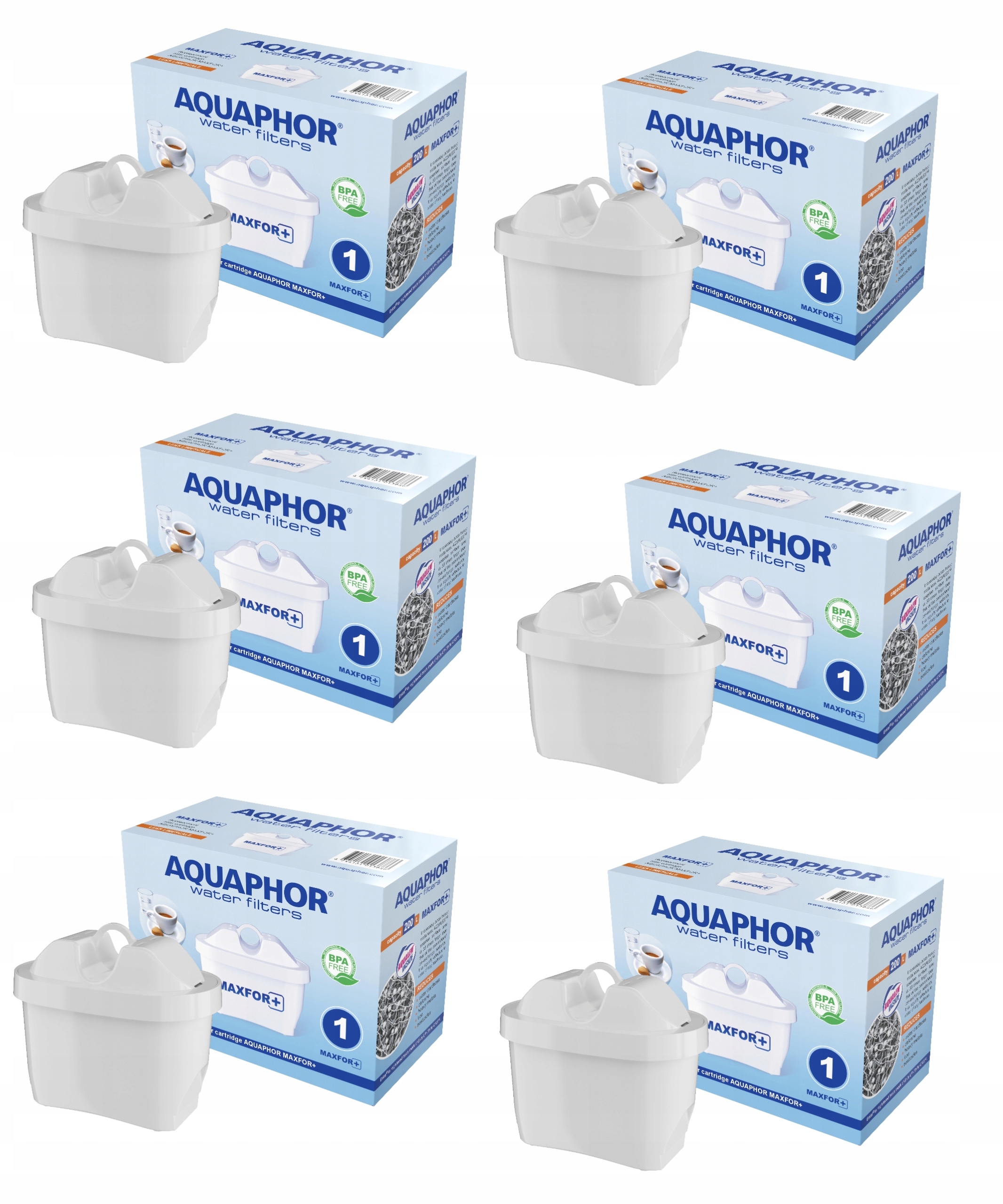 Filtračná vložka do džbánu Aquaphor Maxfor + 6 ks.