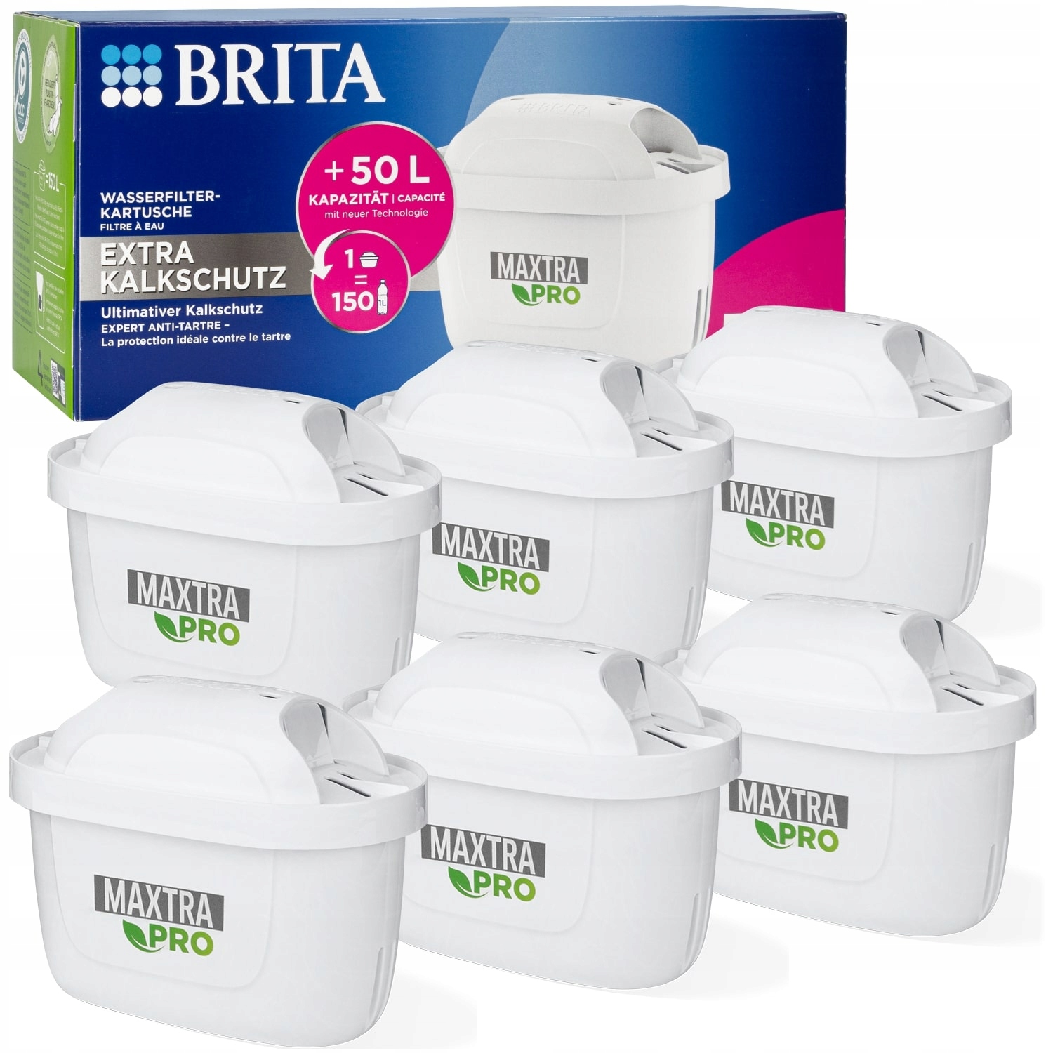 Brita MAXTRA PRO HARD WATER EXPERT 5+1 filtračná vložka 6 ks.